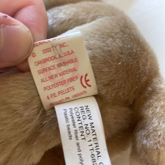 Schnitzel the Dog 2002 Ty Beanie Baby in Good Condition with ear and Tush tags - Picture 6 of 6